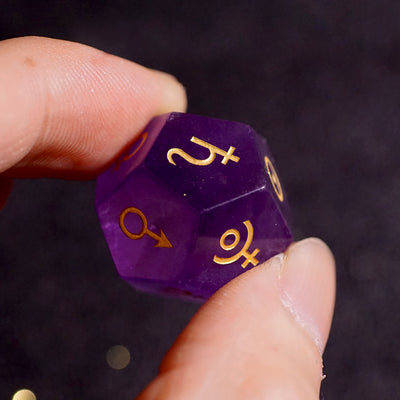 Juego de 3 Dados de Gemas Luminosos - Colección Planetas Estelares - Image 8