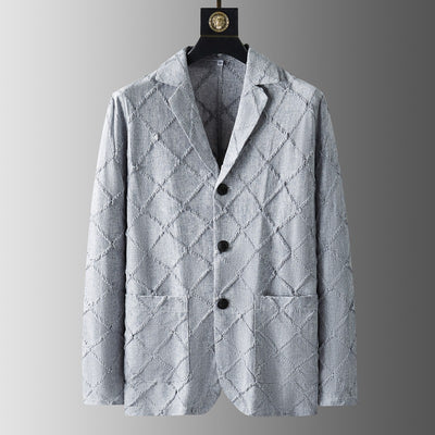 Conjunto de Traje Ejecutivo de Dos Piezas con Cuello Jacquard - Image 8