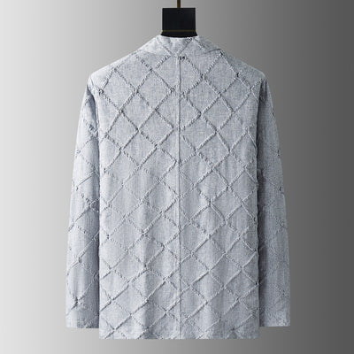 Conjunto de Traje Ejecutivo de Dos Piezas con Cuello Jacquard - Image 11