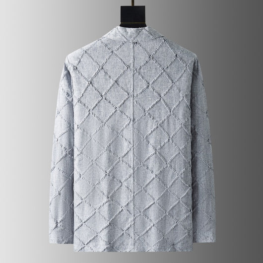 Conjunto de Traje Ejecutivo de Dos Piezas con Cuello Jacquard - Image 11