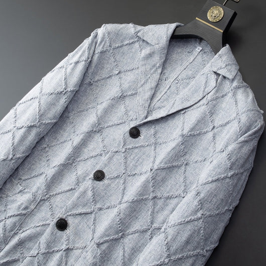 Conjunto de Traje Ejecutivo de Dos Piezas con Cuello Jacquard - Image 12
