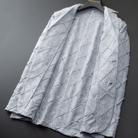 Conjunto de Traje Ejecutivo de Dos Piezas con Cuello Jacquard - Image 13