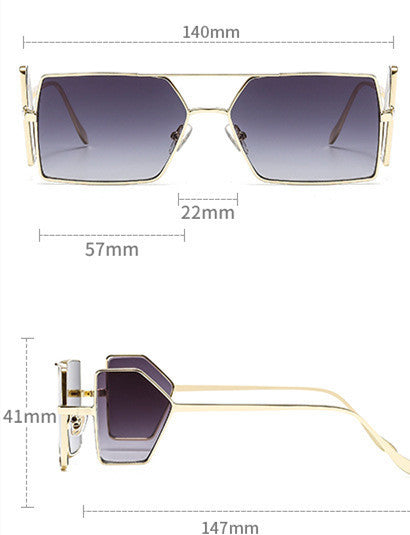 Gafas de Sol Cuadradas Unisex con Protección Lateral y Lentes Bloqueantes - Image 12