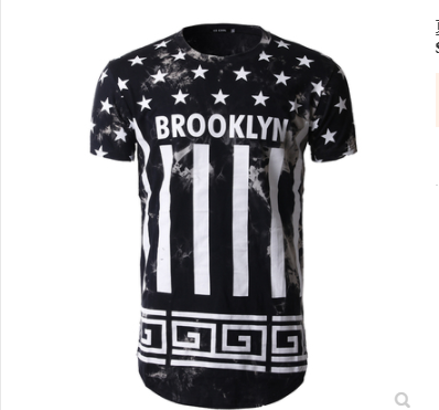 Camiseta Casual con Estampado de Estrella de Cinco Puntas - Image 3