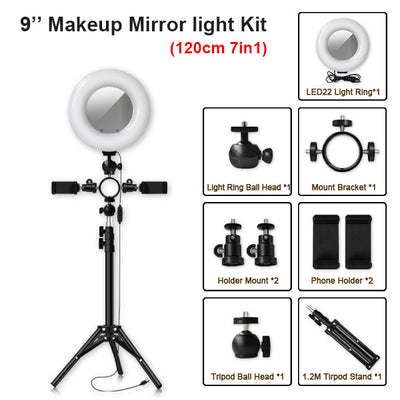 Trípode LED Ajustable Multifunción Compatible con Apple - Image 10