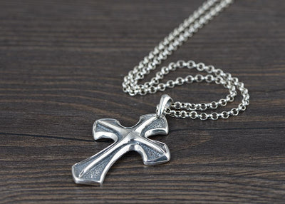 Dije Cruz Vintage en Plata S925 - Accesorios Punk Estilo Fronterizo para Hombre - Image 8