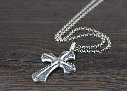 Dije Cruz Vintage en Plata S925 - Accesorios Punk Estilo Fronterizo para Hombre - Image 8