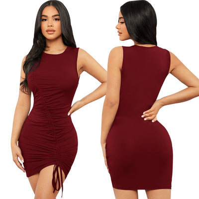 Vestido Elegante con Volantes en Colores Sólidos - Image 15