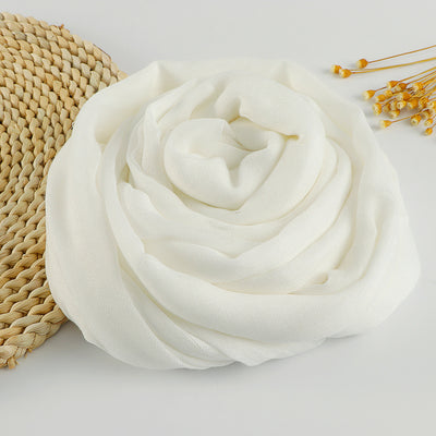 Pañuelo Artístico de Algodón y Lino en Colores Puros para Mujer - Image 41