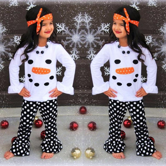 Conjunto de Invierno para Niña con Playera de Muñeco de Nieve