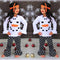 Conjunto de Invierno para Niña con Playera de Muñeco de Nieve