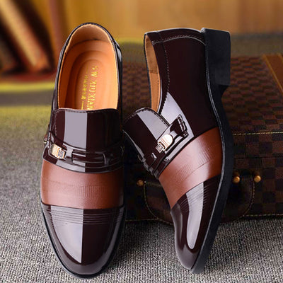 Zapatos de Cuero Formales con Detalles Recortados para Hombre - Image 3