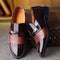 Zapatos de Cuero Formales con Detalles Recortados para Hombre