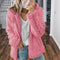 Chaqueta de Lana Casual con Capucha para Mujer