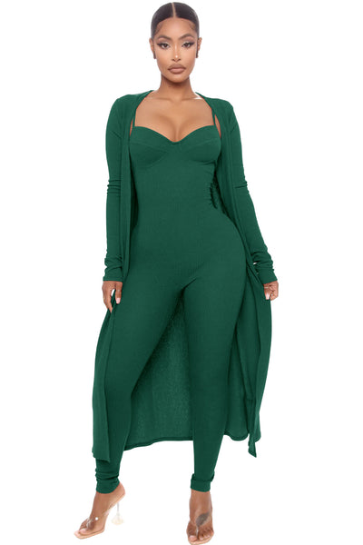 Jumpsuit Casual Mujer con Chaqueta Larga de Manga Larga - Image 15