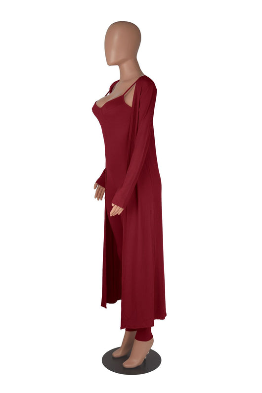 Jumpsuit Casual Mujer con Chaqueta Larga de Manga Larga - Image 22