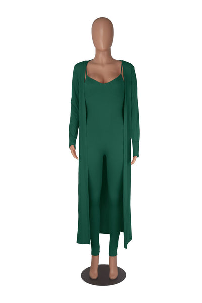Jumpsuit Casual Mujer con Chaqueta Larga de Manga Larga - Image 24