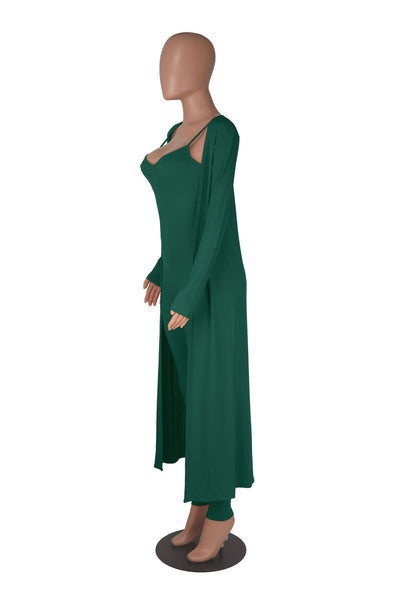 Jumpsuit Casual Mujer con Chaqueta Larga de Manga Larga - Image 25