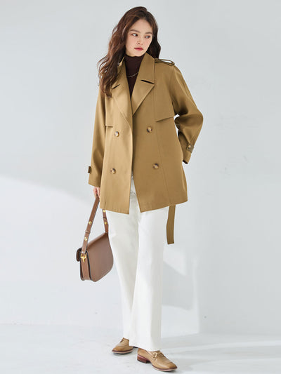 Gabardina Corta Elegante Casual para Mujer - Image 15