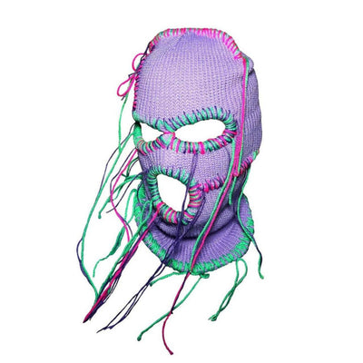 Gorro Tejido a Mano con Líneas de Colores Vibrantes - Image 23
