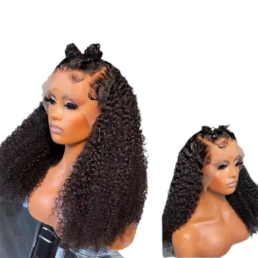 Peluca Rizada con Encaje Frontal para Mujer - Rizos Voluminosos - Image 9