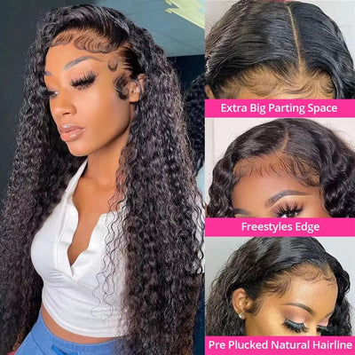 Peluca Rizada con Encaje Frontal para Mujer - Rizos Voluminosos - Image 10
