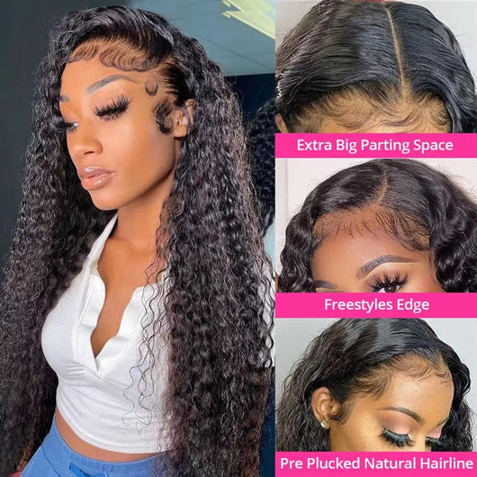 Peluca Rizada con Encaje Frontal para Mujer - Rizos Voluminosos - Image 10