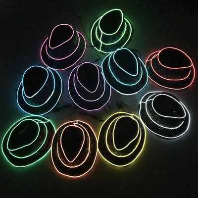 Sombrero de Fiesta Navideño con Lentejuelas Brillantes y Efecto Fluorescente - Image 9