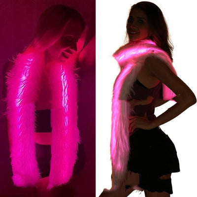 Bufanda de Piel Sintética con LED Luminoso Unisex - Image 16