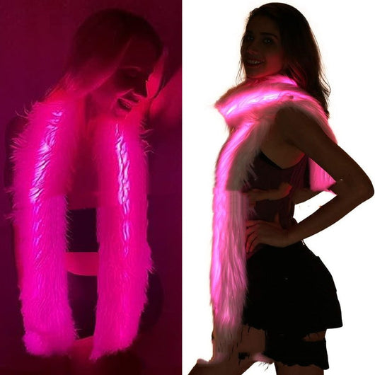 Bufanda de Piel Sintética con LED Luminoso Unisex - Image 16