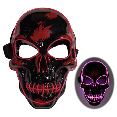 Máscara de Calavera LED Brillante Aterradora para Halloween - Image 24