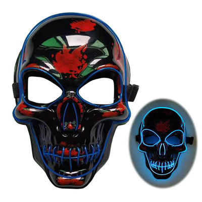 Máscara de Calavera LED Brillante Aterradora para Halloween - Image 25