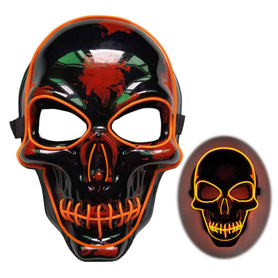 Máscara de Calavera LED Brillante Aterradora para Halloween - Image 26