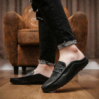 Mocasines Hombre Cuero Cerrados sin Talón - Comodidad Slip-On - Image 24