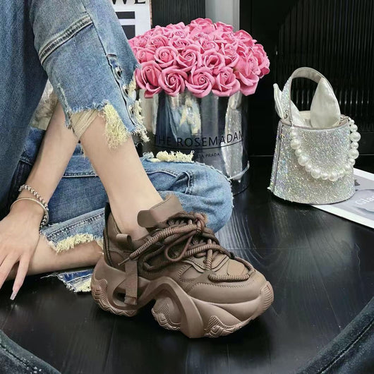 Zapatilla Deportiva Mujer Suela Gruesa Ligera con Plataforma Elevada - Image 8