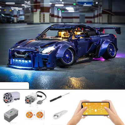 Modelo de Auto de Carreras GTR Bloques de Construcción Alta Dificultad - Image 10