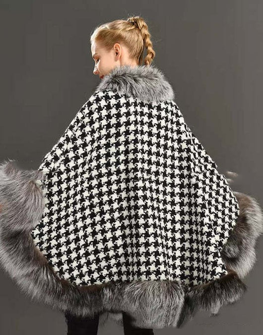 Chal de Lana Tejido para Mujer - Abrigo Elegante - Image 5