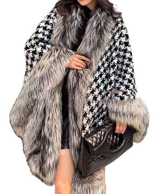Chal de Lana Tejido para Mujer - Abrigo Elegante - Image 6