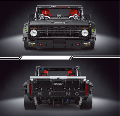 Auto de Carreras Negro con Bloques Constructibles y Control Remoto Eléctrico - Image 11