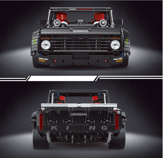 Auto de Carreras Negro con Bloques Constructibles y Control Remoto Eléctrico - Image 11