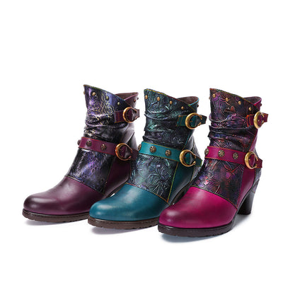 Botas Retro Bohemias para Mujer - Estilo Vintage - Image 11