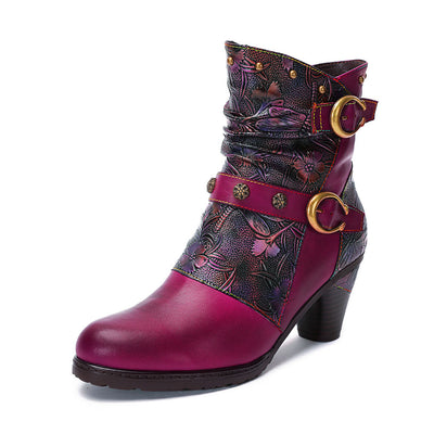 Botas Retro Bohemias para Mujer - Estilo Vintage - Image 14
