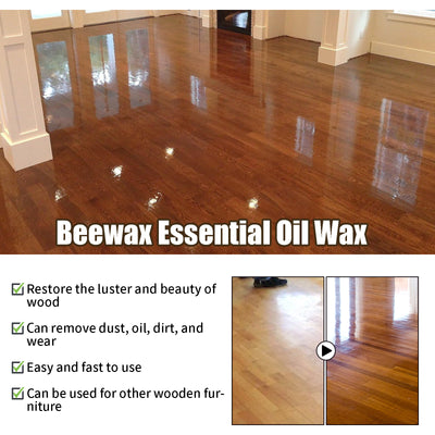Black spray bottle of OUHOE Beeswax Essential Oil Wax, 120ml, for furniture and floor care. - Image 12