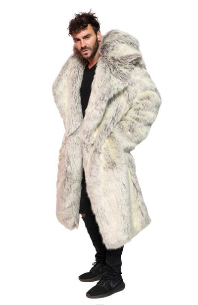 Abrigo de Piel Hombre Suelto y Casual para Invierno - Image 8