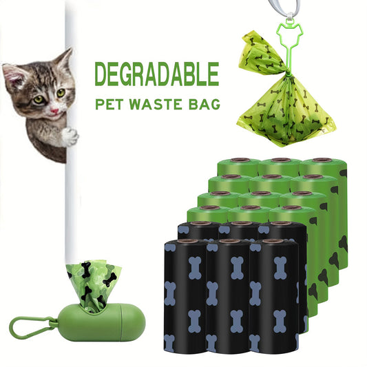 Bolsas Biodegradables para Desechos de Mascotas con Dispensador