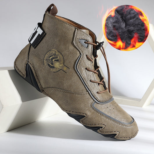 Botas Dr Martens Altas para Hombre Talla Grande - Cuero con Forro Térmico - Image 12
