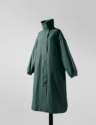 Gabardina Larga Coreana Otoño - Cuello de Pie con Cintura Ajustable - Image 13