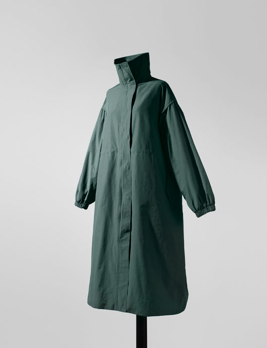 Gabardina Larga Coreana Otoño - Cuello de Pie con Cintura Ajustable - Image 13