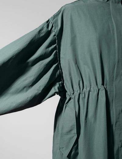 Gabardina Larga Coreana Otoño - Cuello de Pie con Cintura Ajustable - Image 15