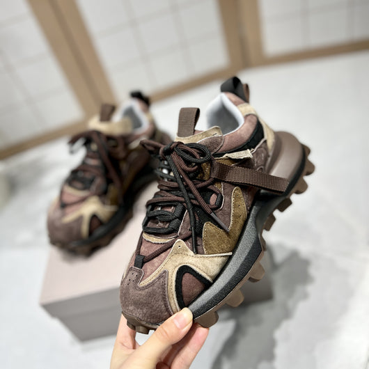 Zapatillas Deportivas Retro con Suela Gruesa y Acabado Brillante para Mujer - Image 4